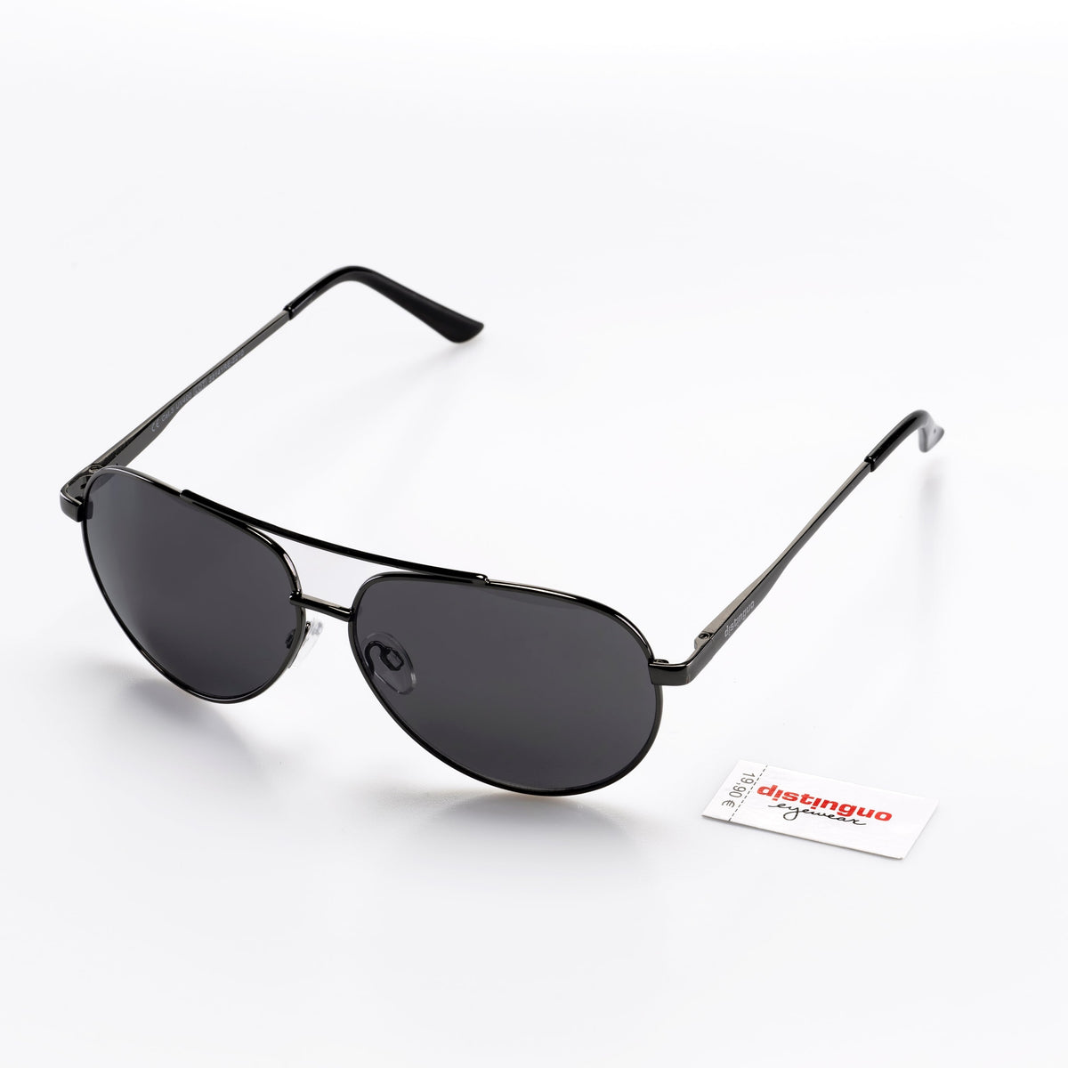 Distinguo 500.4 Occhiali da Sole Aviator Tubular – Canna di Fucile, Lenti Canna di Fucile