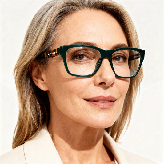 Distinguo 815 Occhiali da Lettura – Montatura Squadrata dal Fascino Vintage per Donna e Uomo - distinguoshop