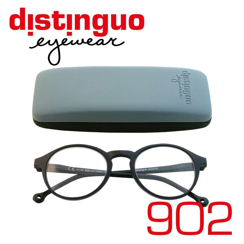 Distinguo Distinguo 902 nero opaco occhiali da lettura clip-on