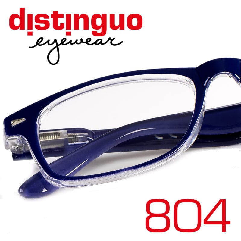 Distinguo Occhiali da lettura 1.0 / Blu Distinguo 804 Occhiali da Lettura Eleganti per Presbiopia