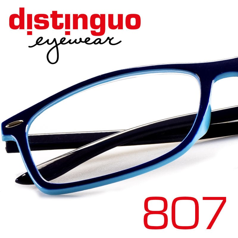 Distinguo Occhiali da lettura 1.0 / Blu Distinguo 807 Occhiali da Lettura Moderni per Uomo e Donna