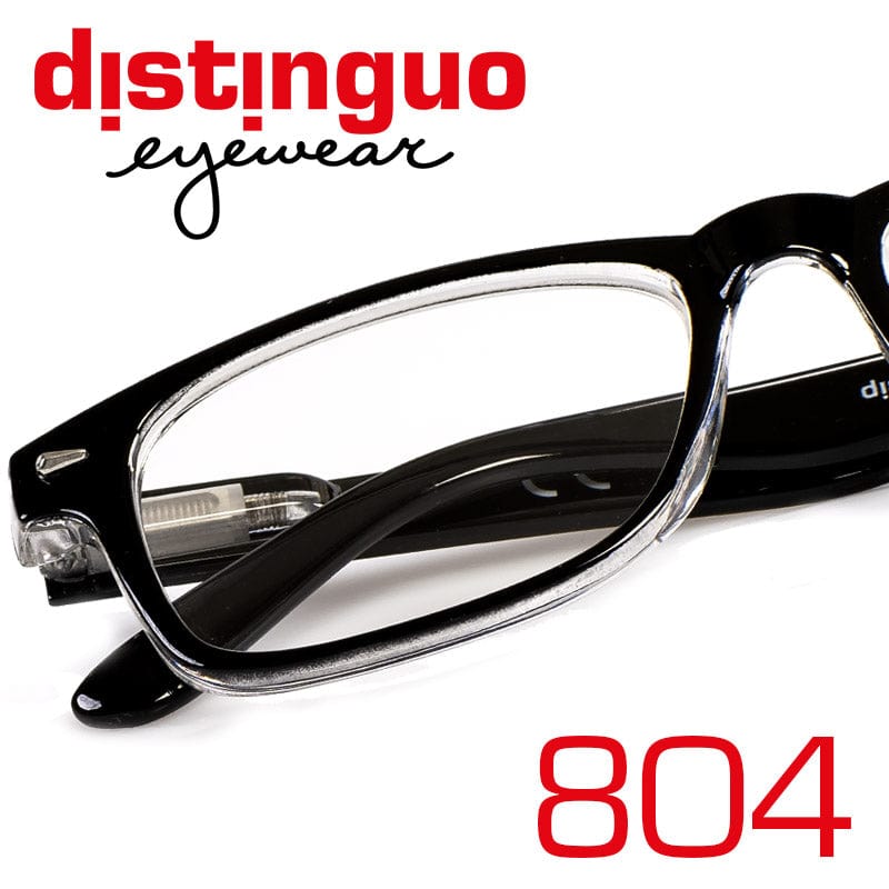 Distinguo Occhiali da lettura 1.0 / Nero Distinguo 804 Occhiali da Lettura Eleganti per Presbiopia