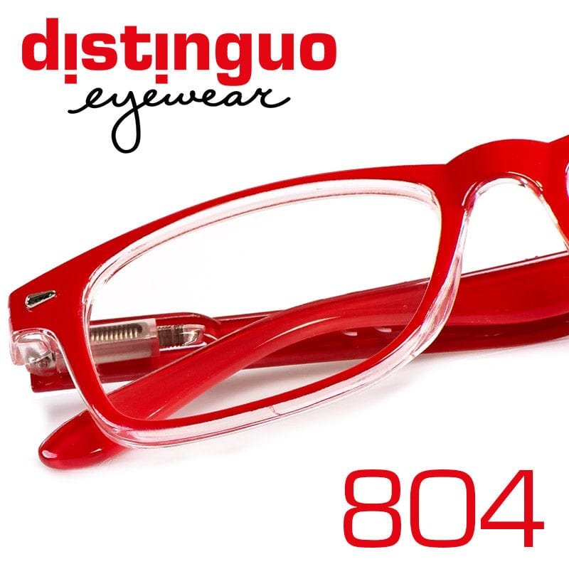 Distinguo Occhiali da lettura 1.0 / Rosso Distinguo 804 Occhiali da Lettura Eleganti per Presbiopia