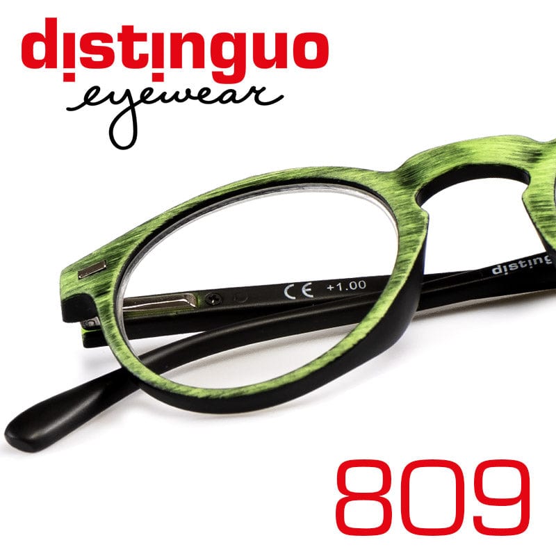 Distinguo Occhiali da lettura 1.0 / Verde Distinguo 809 Occhiali da Lettura per Presbiopia con Stile Classico