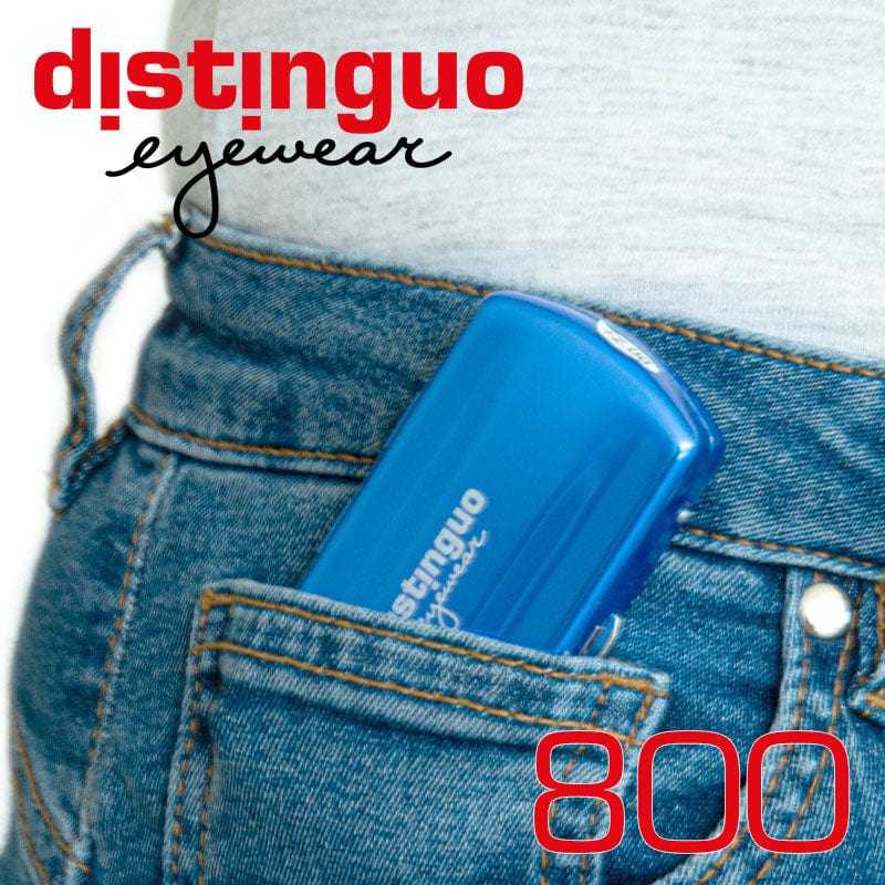 Distinguo Occhiali da lettura Distinguo 800 Blu occhiali da lettura pieghevoli tascabili