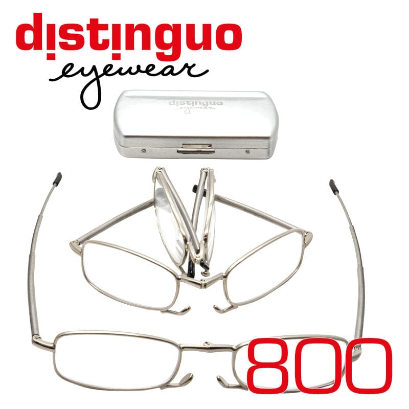 Distinguo Occhiali da lettura Distinguo 800 Grigio occhiali da lettura pieghevoli tascabili