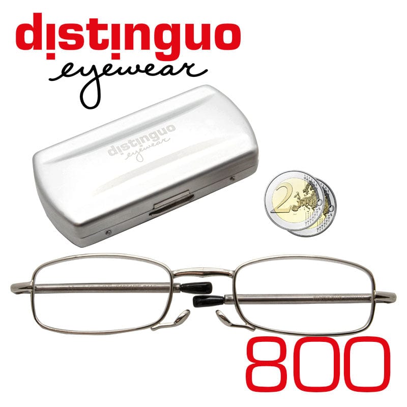 Distinguo Occhiali da lettura Distinguo 800 Grigio occhiali da lettura pieghevoli tascabili