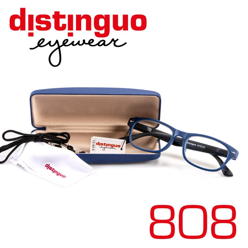 Distinguo Occhiali da lettura Distinguo 808 Occhiali da Lettura con Montatura Leggera e Comfort