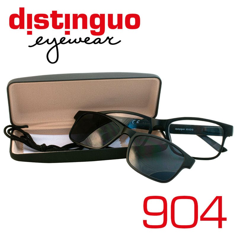 Distinguo Occhiali da lettura Distinguo 904 nero opaco occhiali da lettura clip-on