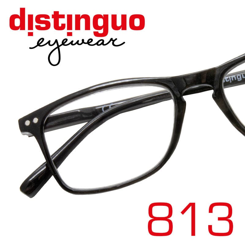 Distinguo Occhiali da lettura Nero / +1.0 Distinguo 813 Occhiali da Lettura in Eleganza e Qualità per Tutti