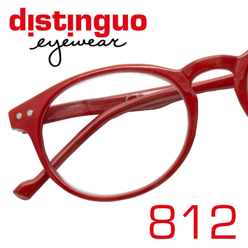 Distinguo Occhiali da lettura Rosso / +1.0 Distinguo 812 occhiali da Lettura per Comfort e Stile Unisex