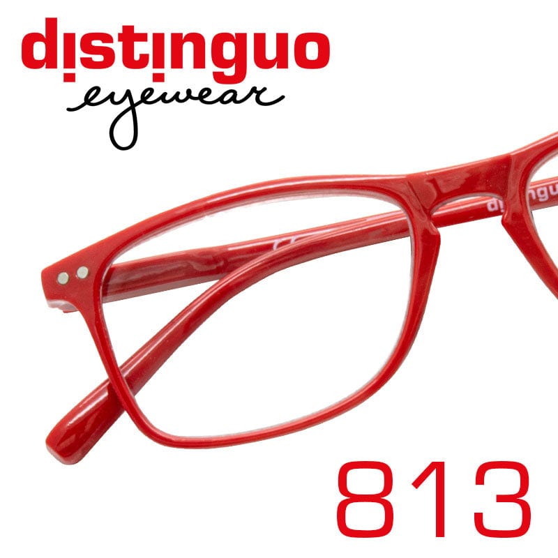 Distinguo Occhiali da lettura Rosso / +1.0 Distinguo 813 Occhiali da Lettura in Eleganza e Qualità per Tutti