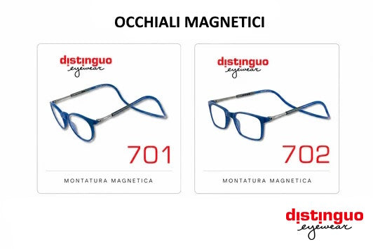 occhiali da lettura con montatura magnetica