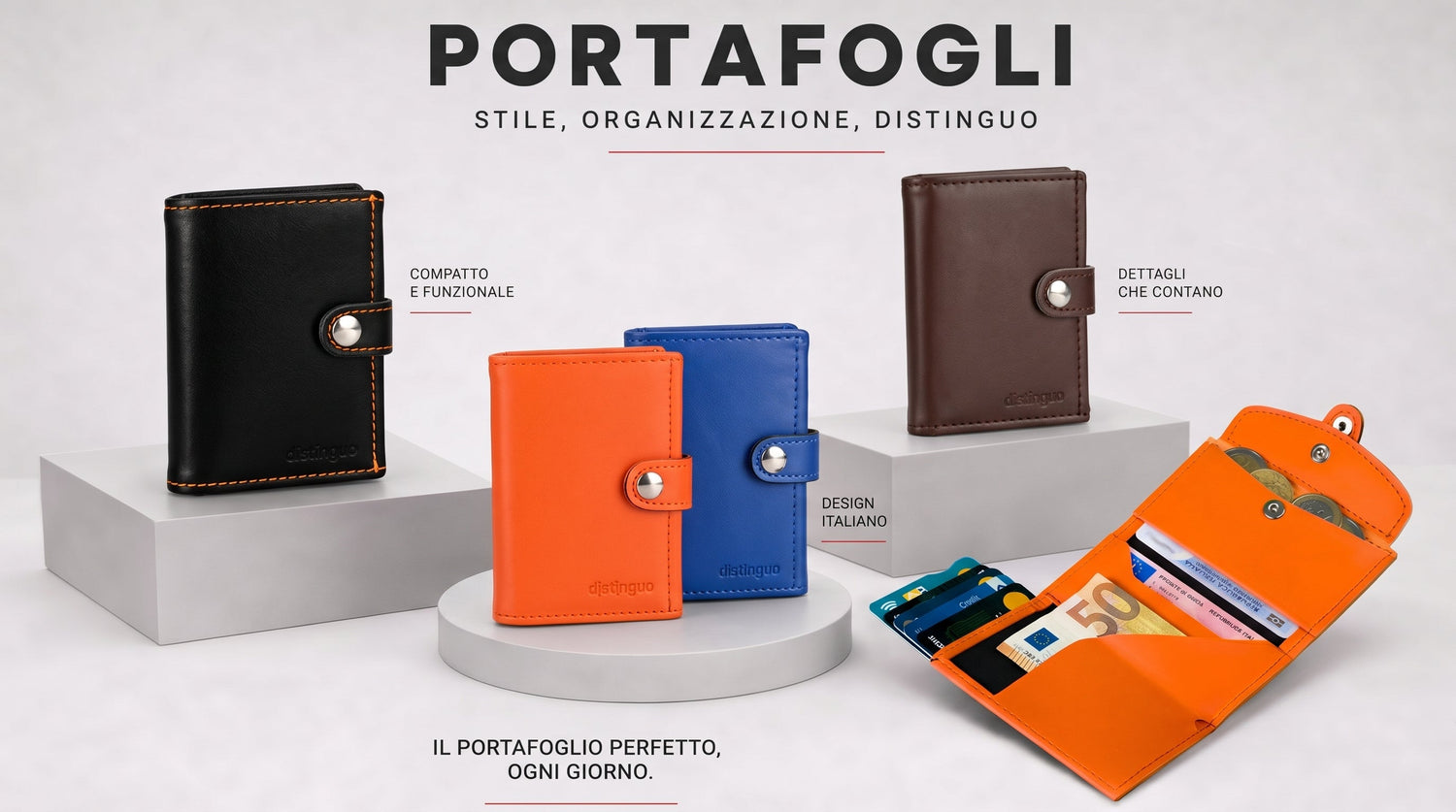 Portafogli Uomo Porta Carte RFID
