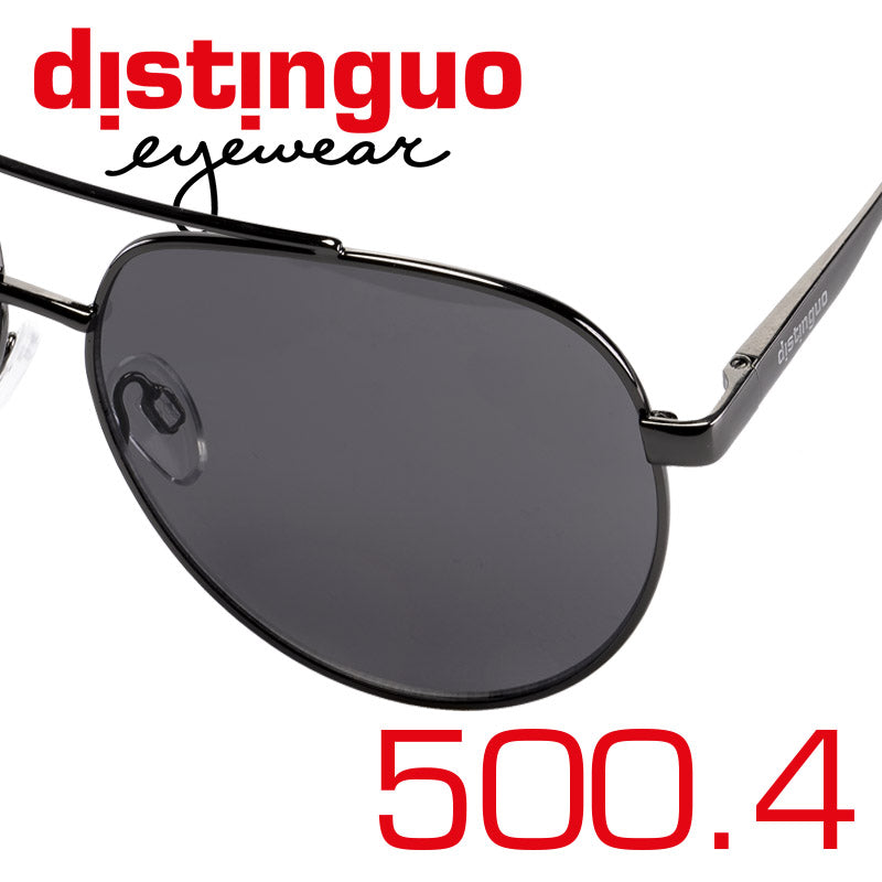 Distinguo 500.4 Occhiali da Sole Aviator Tubular – Canna di Fucile, Lenti Canna di Fucile