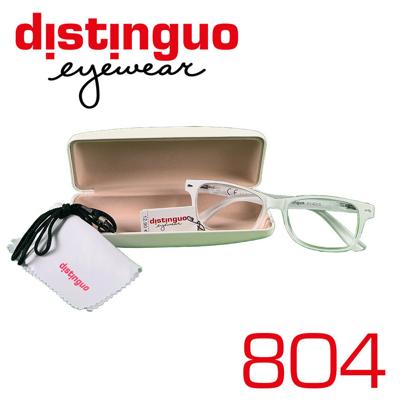 Distinguo Occhiali da lettura 1.0 / Bianco Distinguo 804 Occhiali da Lettura Eleganti per Presbiopia