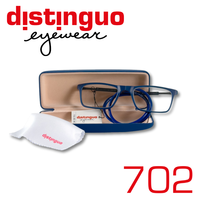 Occhiali da lettura unisex Distinguo 702 con chiusura magnetica frontale per il collo