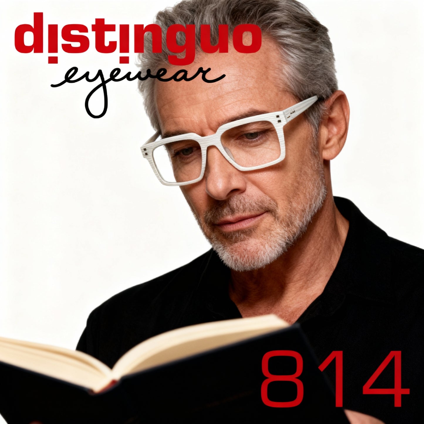 Distinguo 814 – Occhiali da Lettura Bold Rettangolari, Stile Deciso e di Tendenza