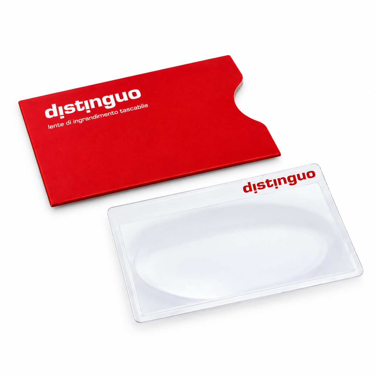 Distinguo Lente d’Ingrandimento Tascabile Formato Carta di Credito – Leggera e Resistente