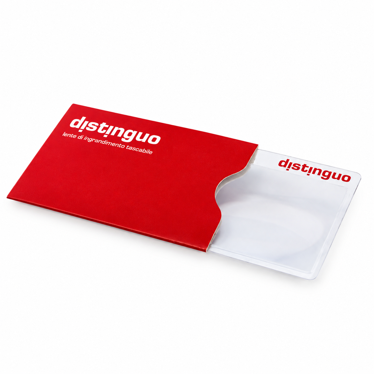 Distinguo Lente d’Ingrandimento Tascabile Formato Carta di Credito – Leggera e Resistente