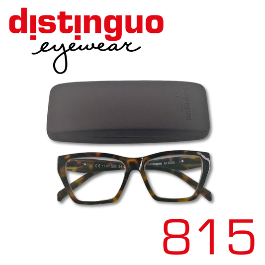 Occhiali da lettura Distinguo 815 con montatura squadrata dal fascino vintage, leggeri e resistenti per uso quotidiano