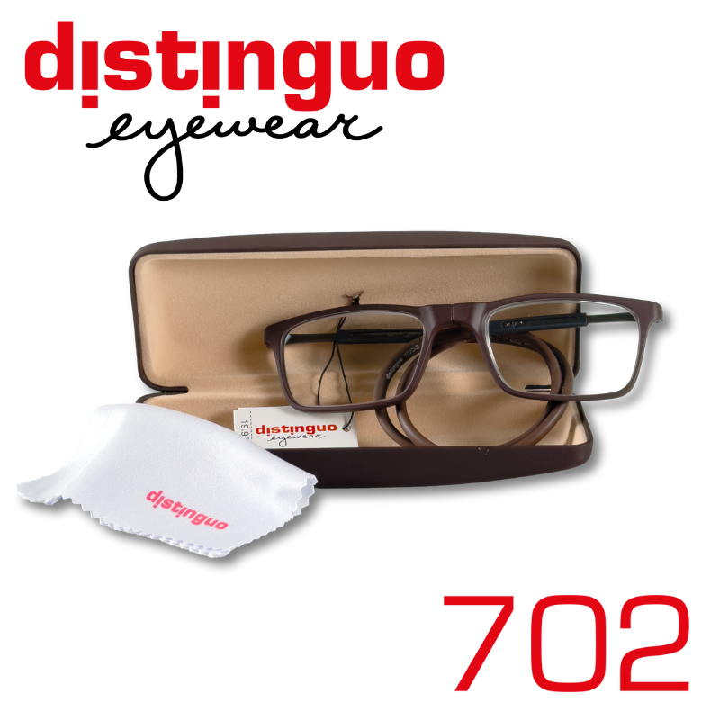 Occhiali da lettura unisex Distinguo 702 con chiusura magnetica frontale per il collo