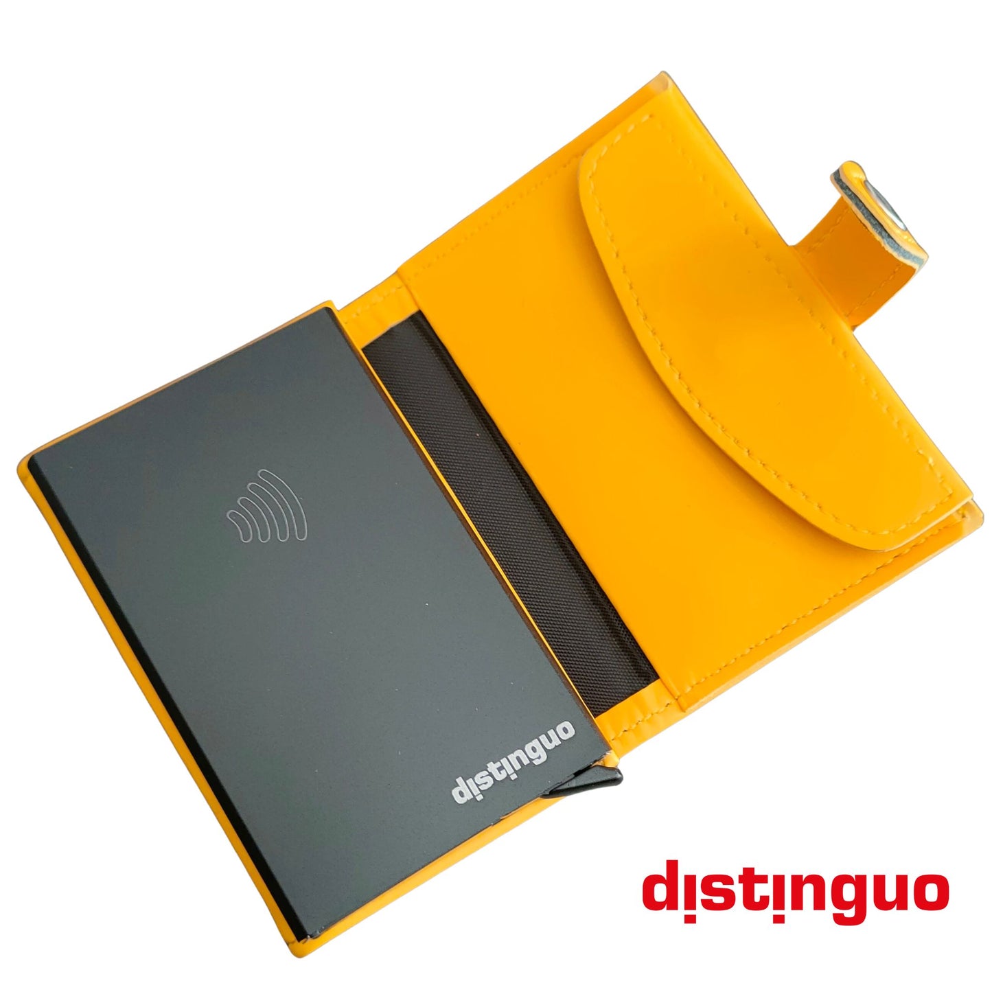 Distinguo 02 — Portafoglio Pop Up RFID con Portamonete