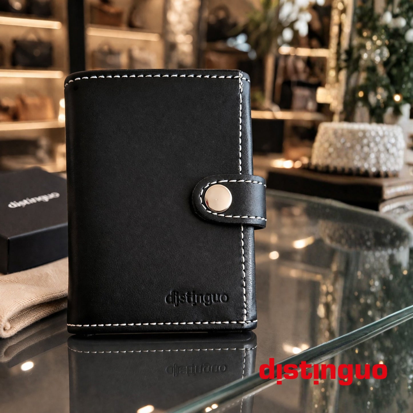 Distinguo 01 — Portafoglio Pop Up RFID Anti Clonazione