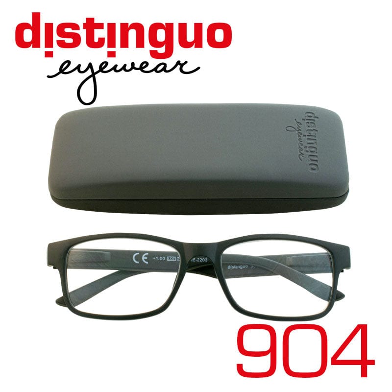 Distinguo 904 nero opaco occhiali da lettura clip-on - distinguoshop
