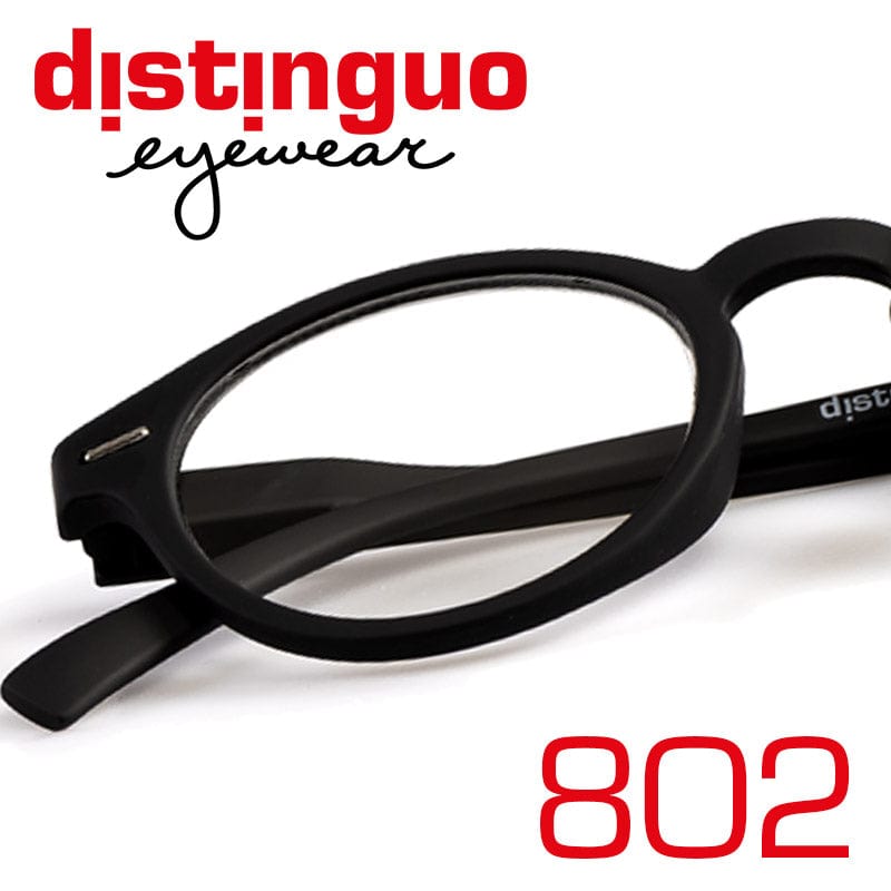 Distinguo Occhiali da lettura 1.0 / Nero Distinguo 802 Occhiali da Lettura Colorati - Stile per Tutti