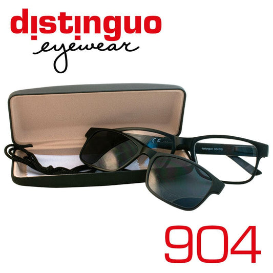 Distinguo Occhiali da lettura Distinguo 904 nero opaco occhiali da lettura clip-on