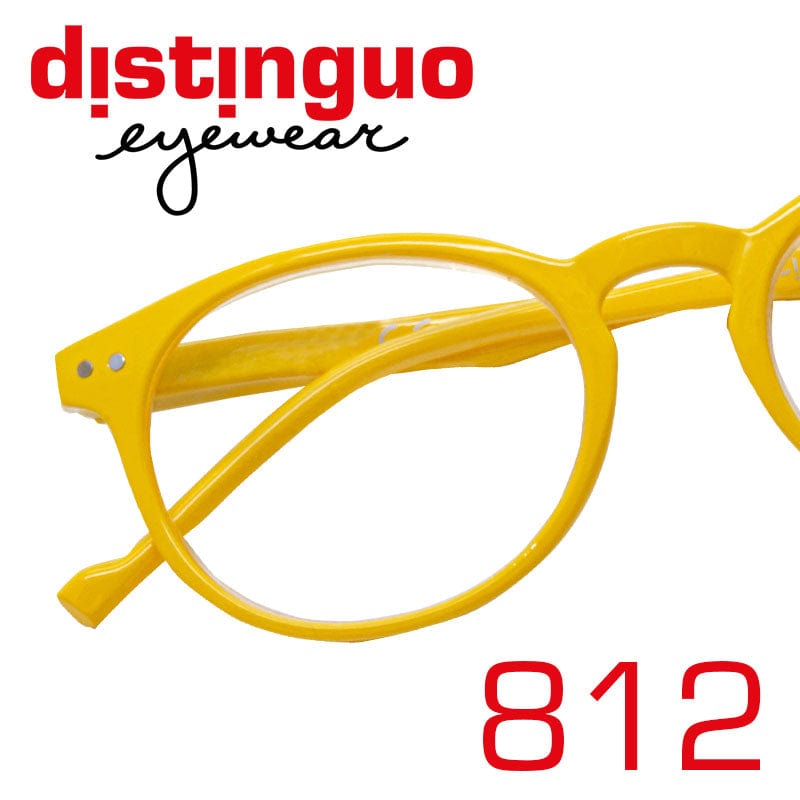 Distinguo Occhiali da lettura Giallo / +1.0 Distinguo 812 occhiali da Lettura per Comfort e Stile Unisex